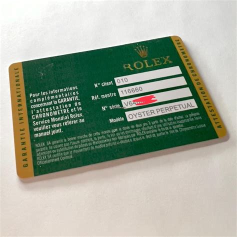 rolex guarantee card|rolex warranty card for sale.